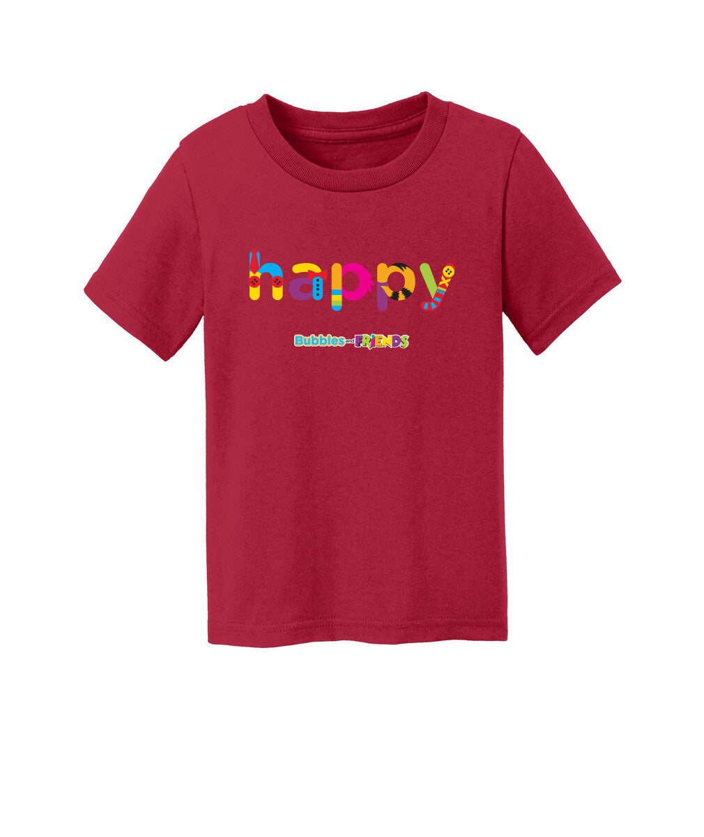 Bubbles and Friends - Happy Toddler T-Shirt