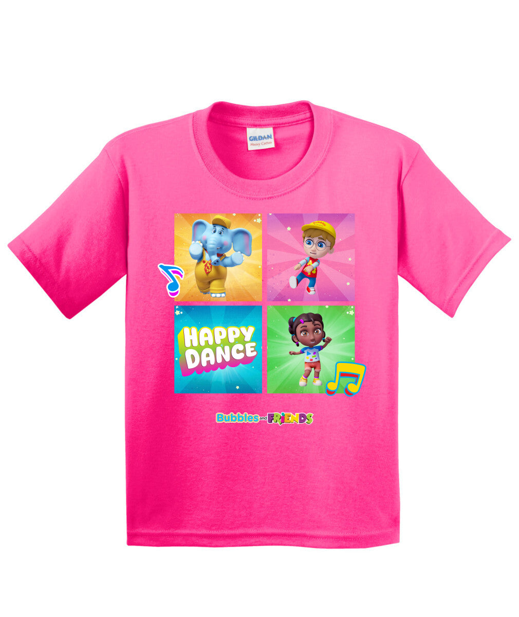 Bubbles and Friends – Happy Dance Collection Happy Team Children T-Shirt