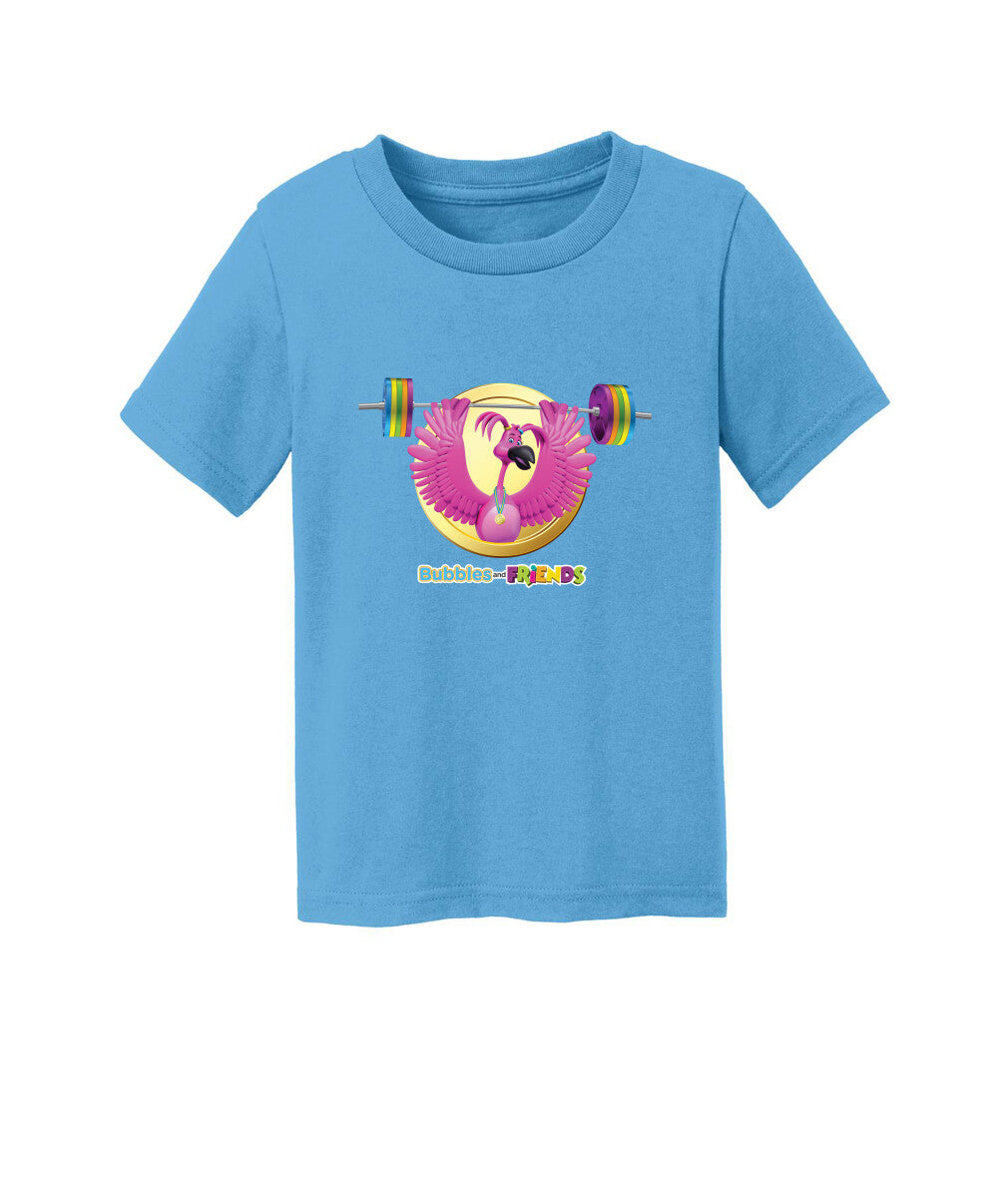 Bubbles and Friends - Summer Games Collection Flexi Weights Toddler T-Shirt