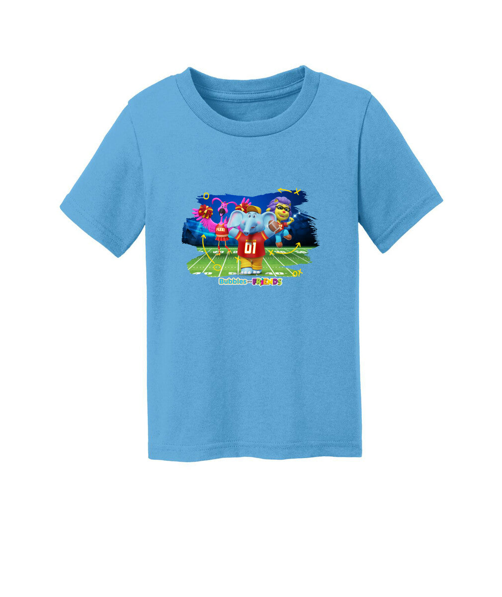 Bubbles and Friends - Varsity Collection Bubbles Football Toddler T-Shirt