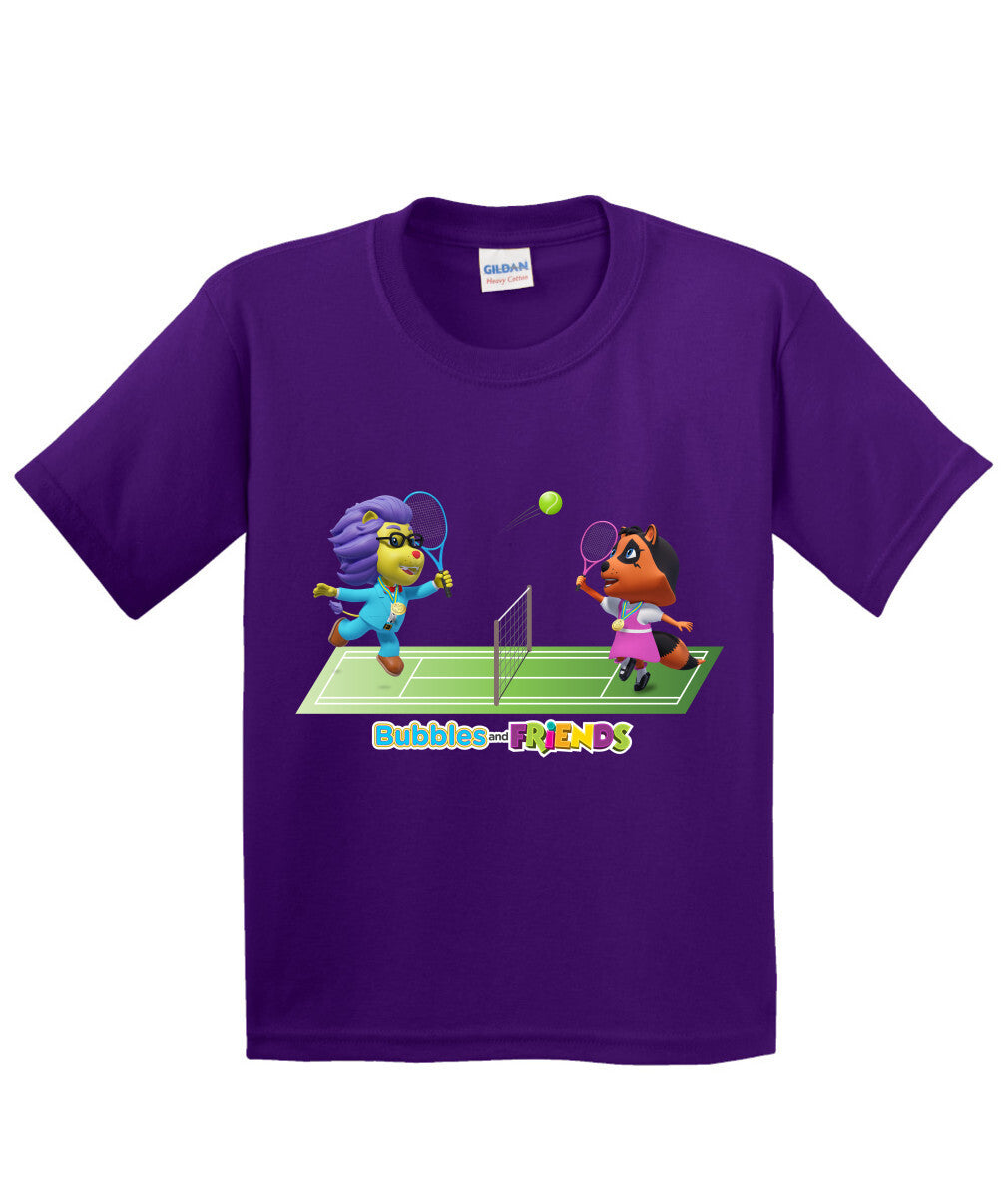 Bubbles and Friends - Summer Games Collection Tennis Match Children T-Shirt