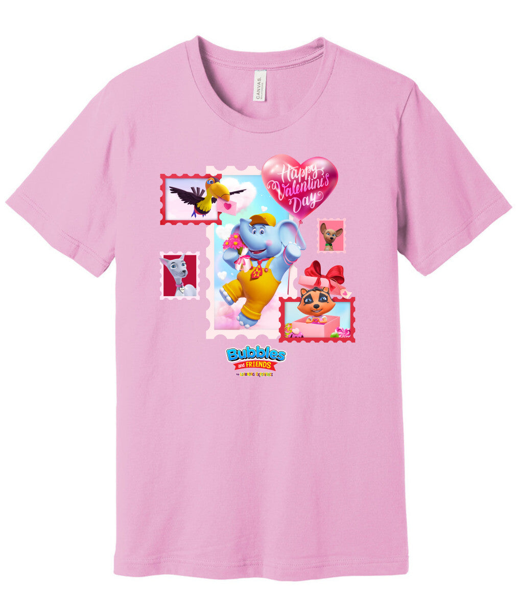 Bubbles & Friends Happy Valentines Day Unisex Tee