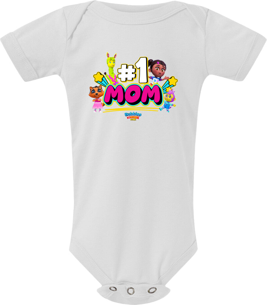 Bubbles & Friends I love Mom Infant Onesie