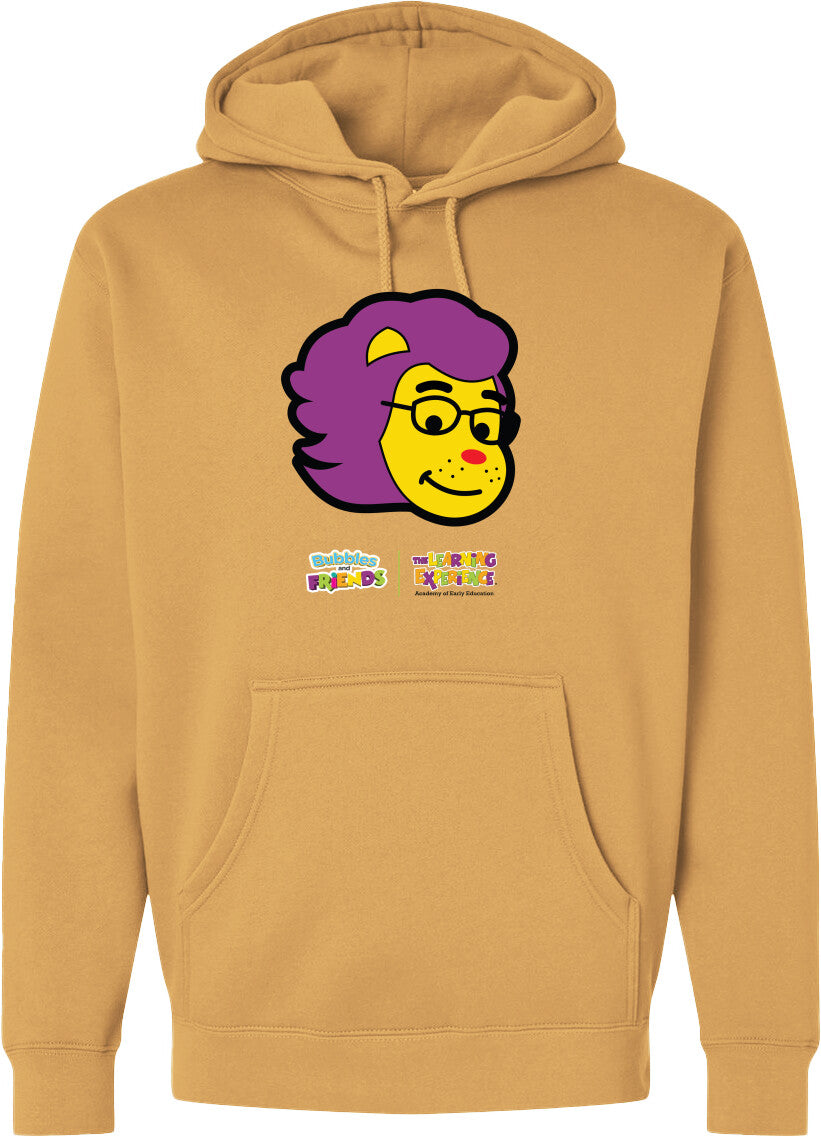 Bubbles & Friends- Friends from Happyville 'Lionstein' Midweight Hooded Sweatshirt- Unisex