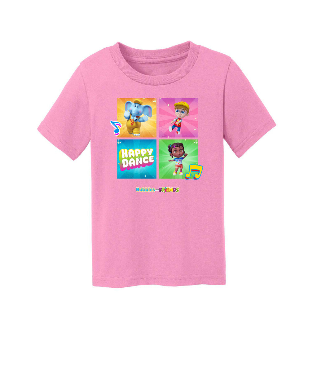 Bubbles and Friends – Happy Dance Collection Happy Team Toddler T-Shirt