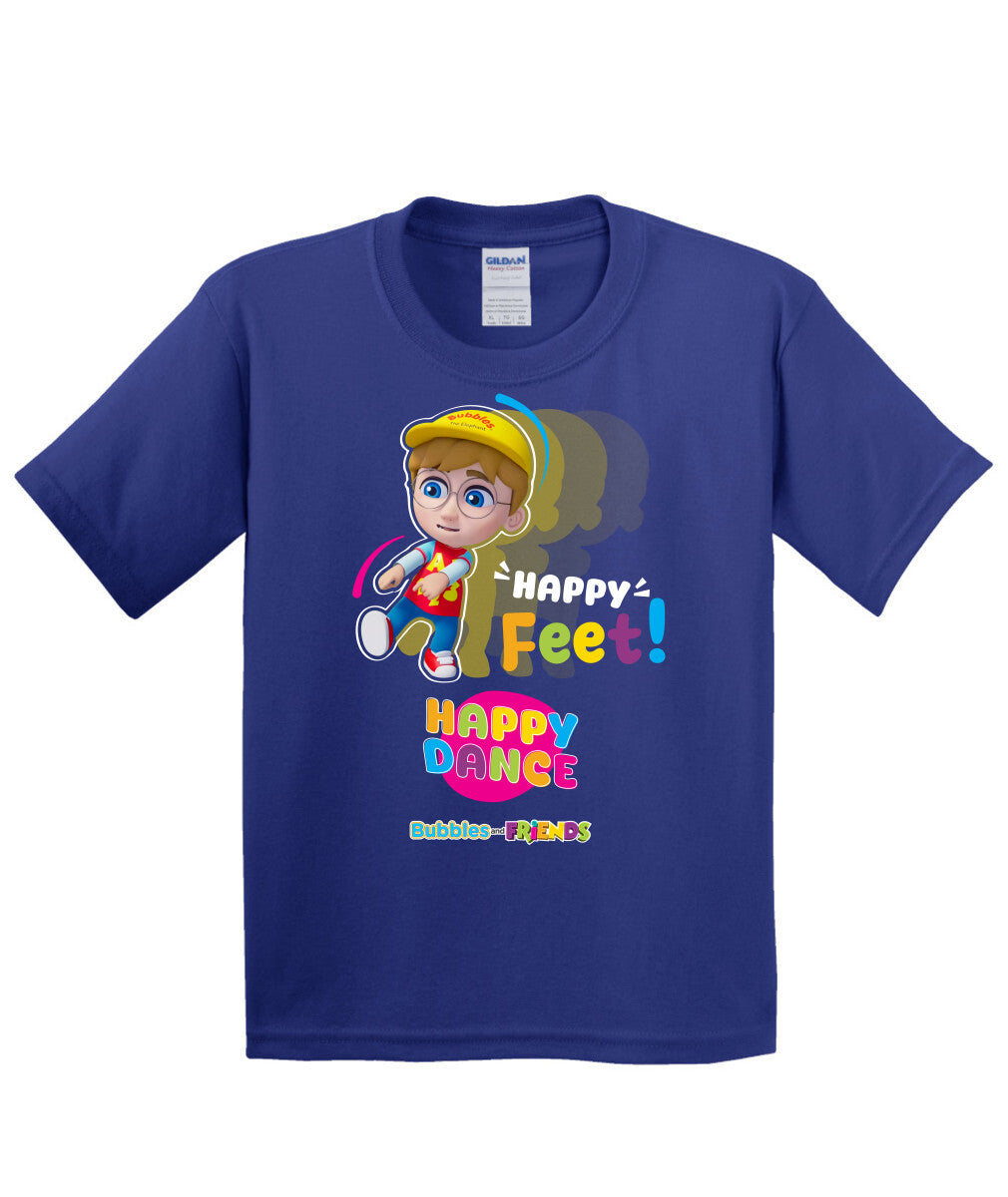 Bubbles and Friends – Happy Dance Collection Happy Feet Children T-Shirt