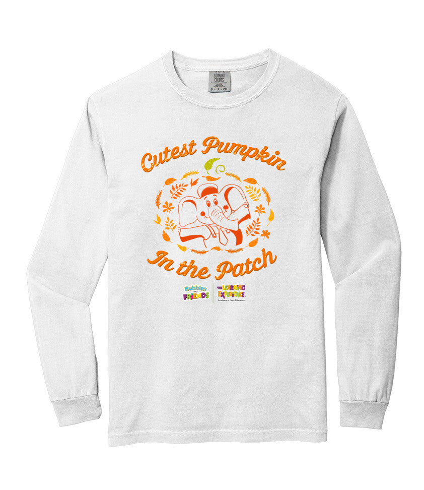 Bubbles & Friends Cutest Pumpkin Heavyweight Long Sleeve Unisex T-Shirt