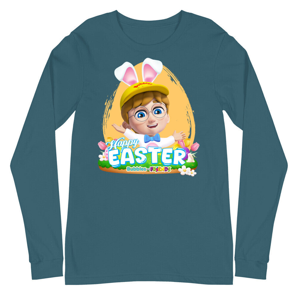 Bubbles & Friends Easter Braden Unisex Long Sleeve Tee