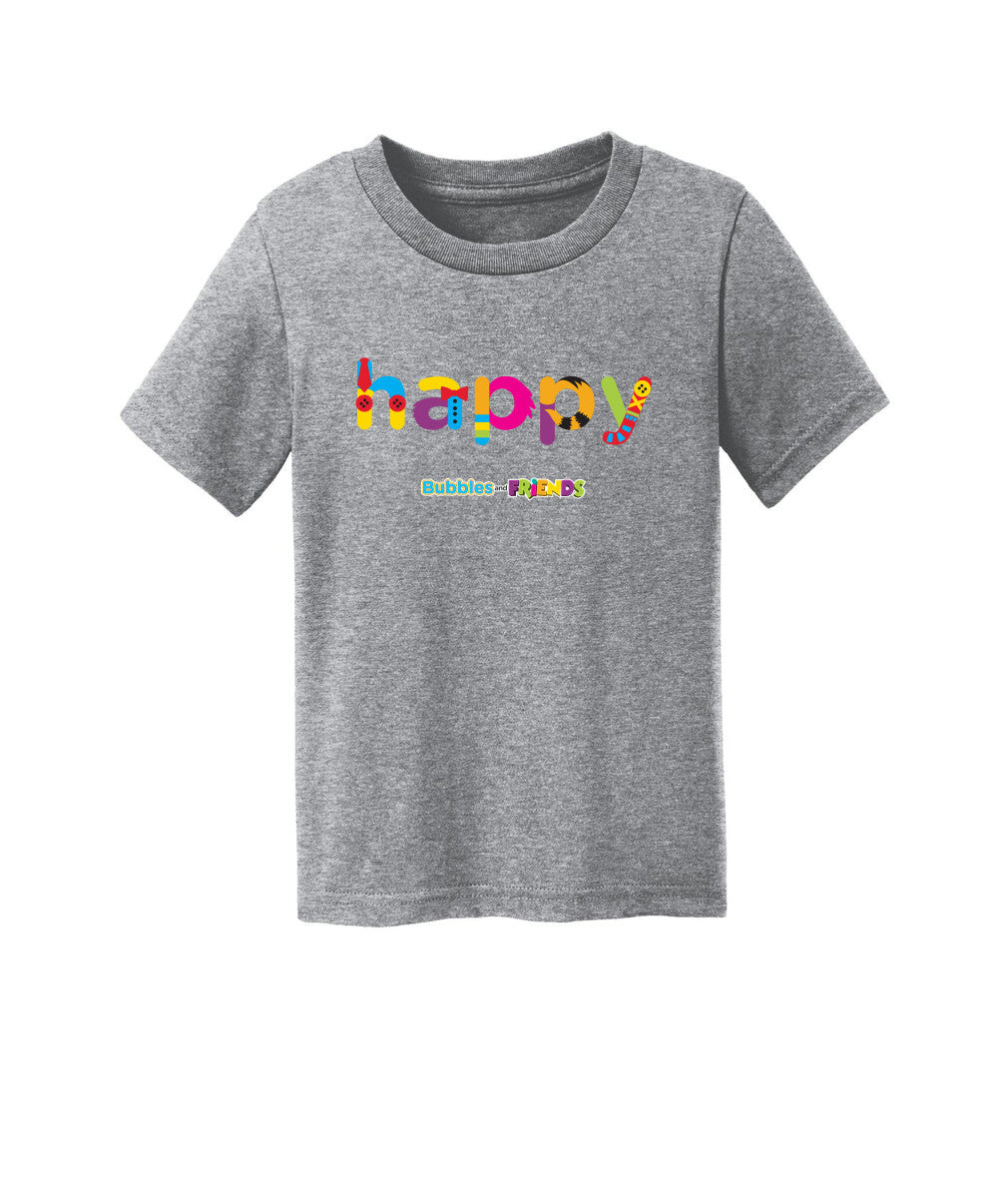 Bubbles and Friends - Happy Toddler T-Shirt