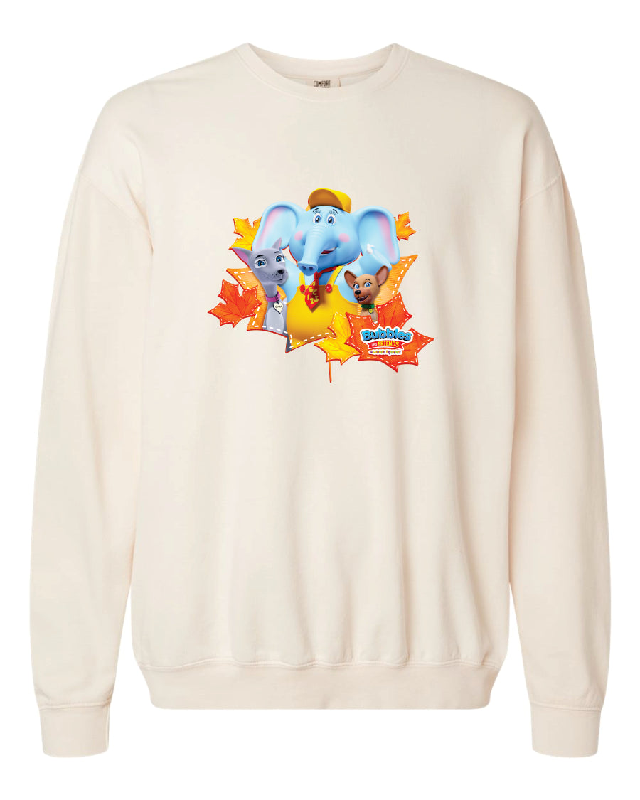 Bubbles & Friends Grace Charity Adult Unisex Garment-Dyed Lightweight Crewneck Sweatshirt