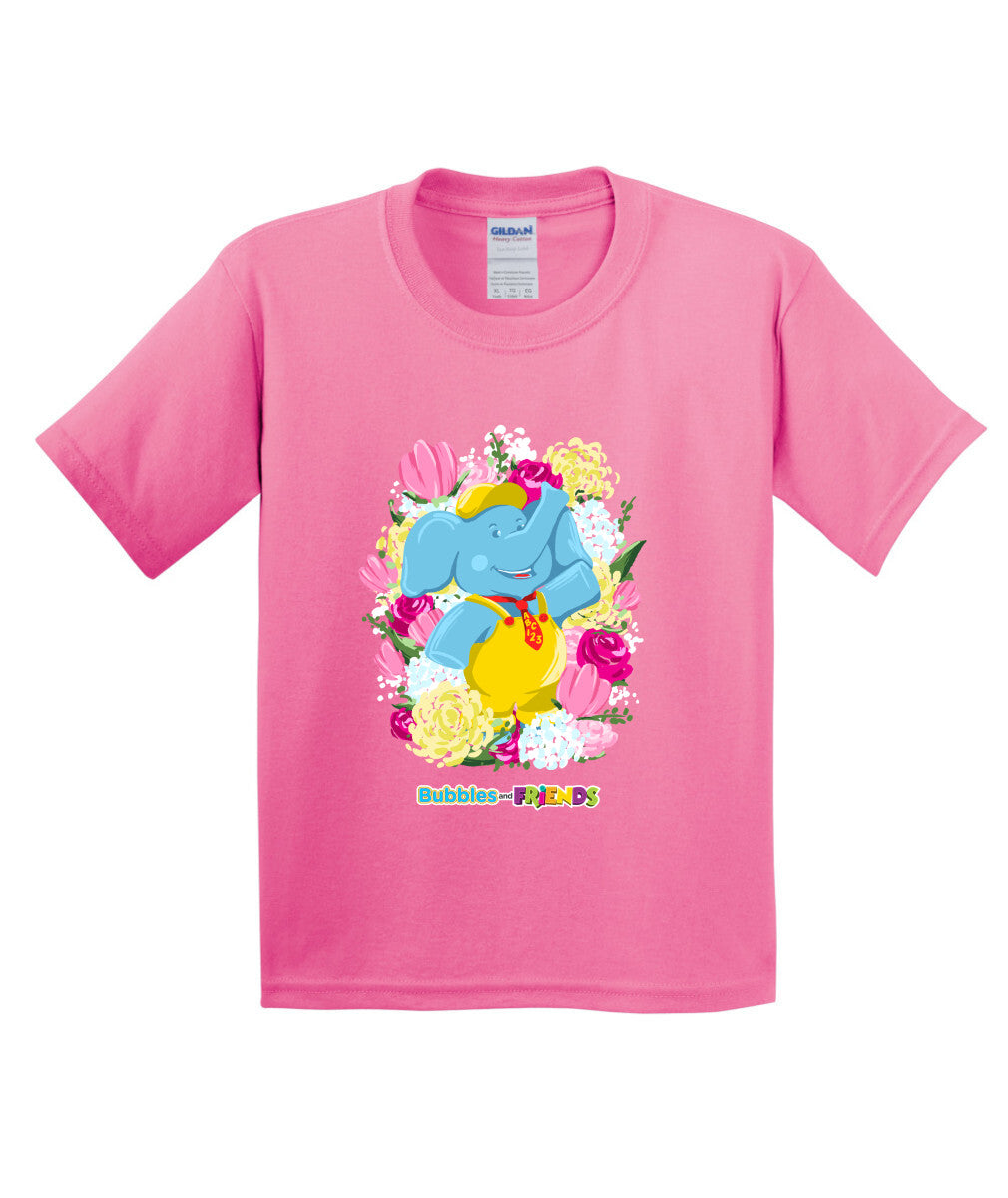 Bubbles & Friends Mothers Day Flowers Childrens T-Shirt