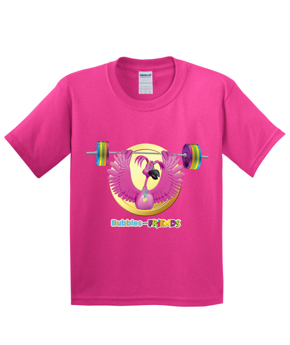 Bubbles and Friends - Summer Games Collection Flexi Weights Children T-Shirt