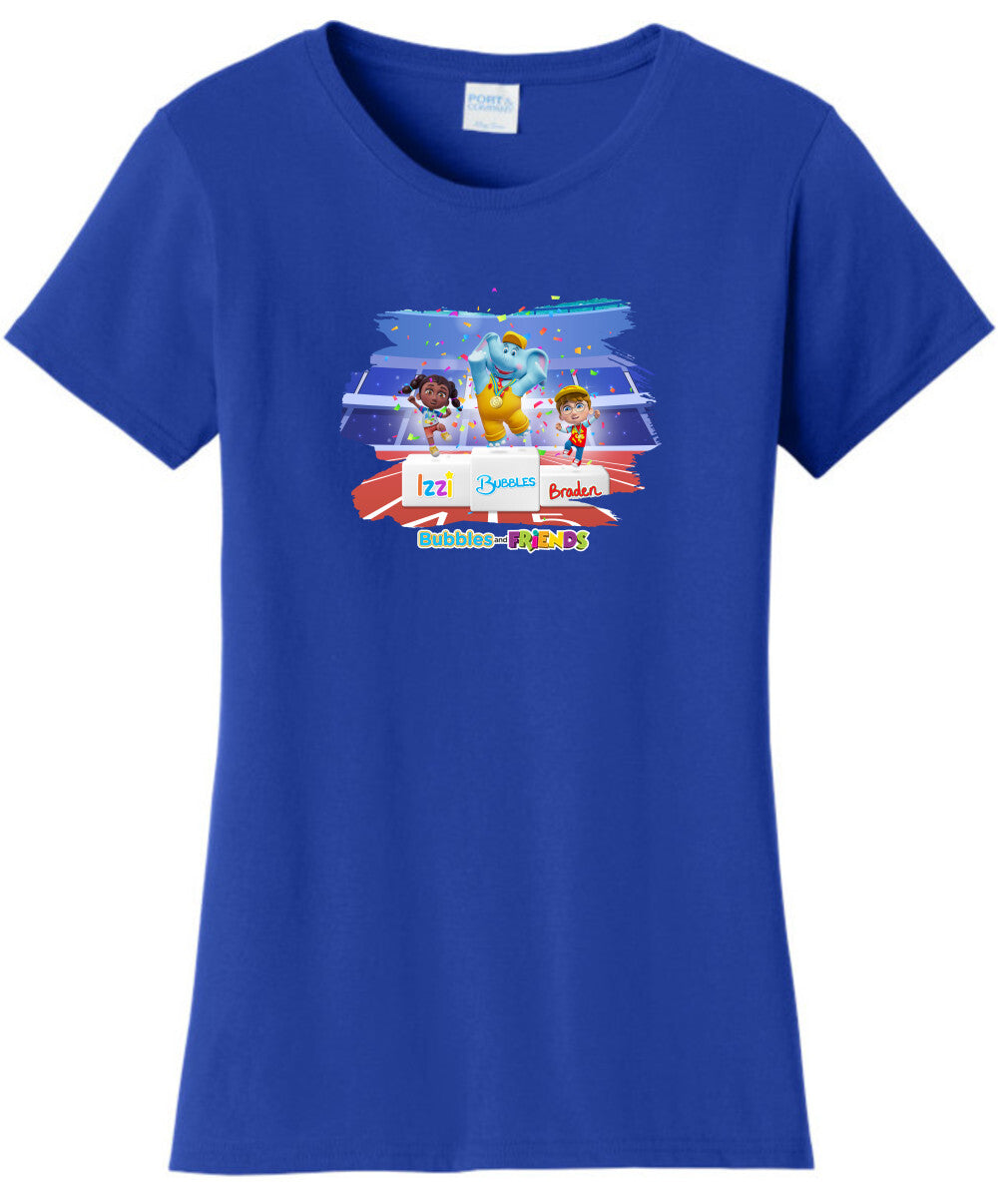 Bubbles and Friends - Summer Games Collection Team Medals Women T-Shirt