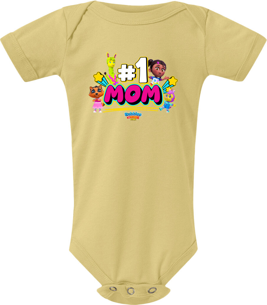 Bubbles & Friends I love Mom Infant Onesie