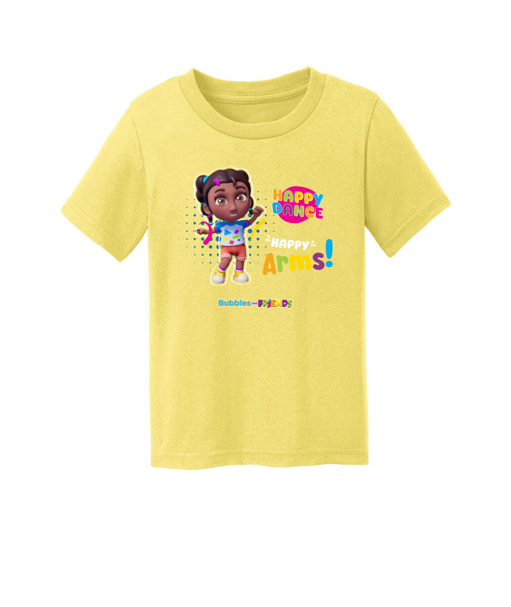 Bubbles and Friends - Happy Dance Collection Happy Arms Toddler T-Shirt