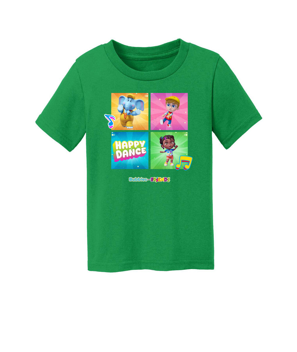 Bubbles and Friends – Happy Dance Collection Happy Team Toddler T-Shirt