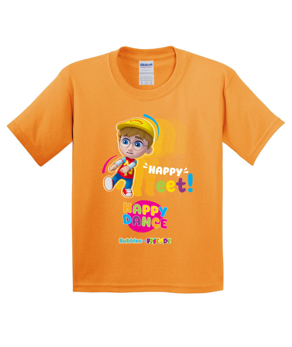 Bubbles and Friends – Happy Dance Collection Happy Feet Children T-Shirt