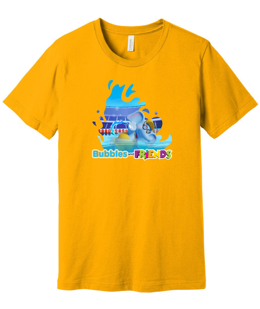 Bubbles and Friends - Summer Games Collection Bubbles Swim Adult T-Shirt