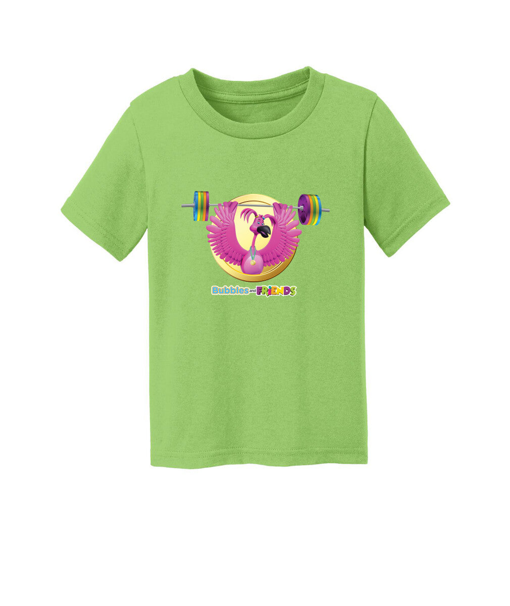 Bubbles and Friends - Summer Games Collection Flexi Weights Toddler T-Shirt