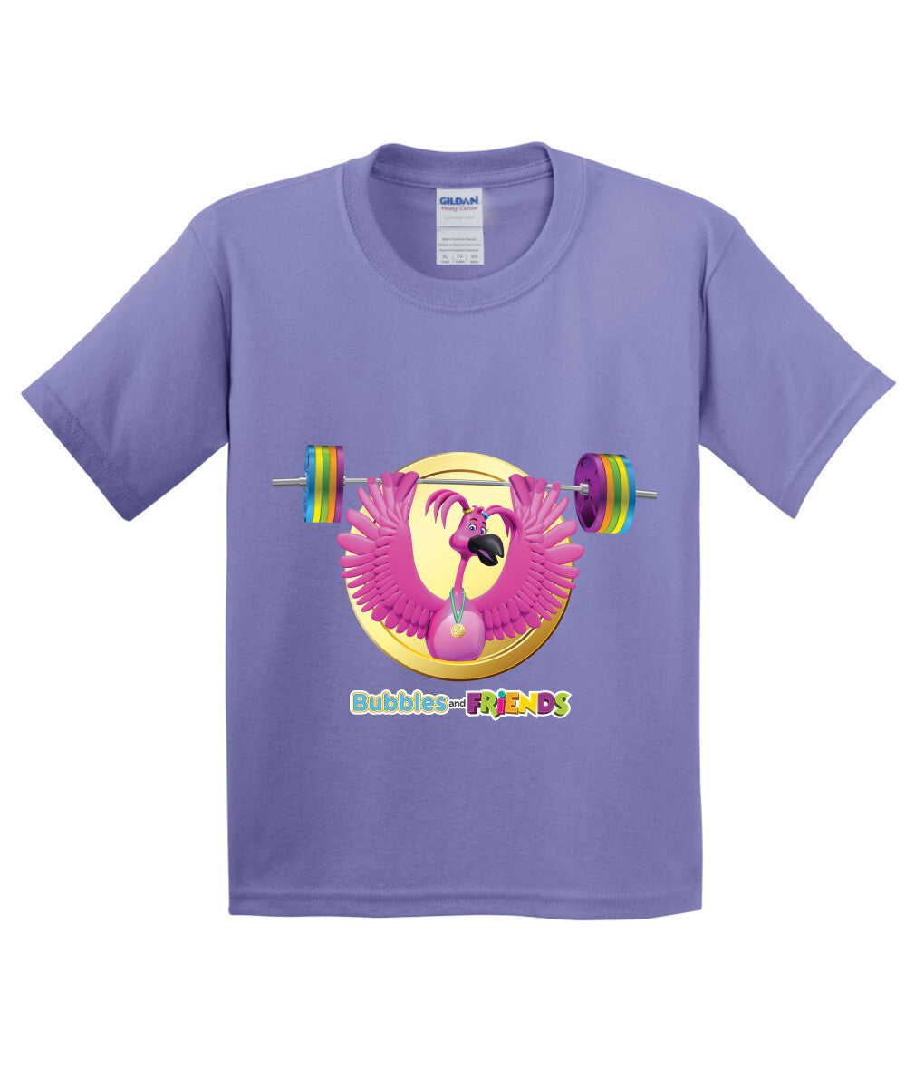 Bubbles and Friends - Summer Games Collection Flexi Weights Children T-Shirt