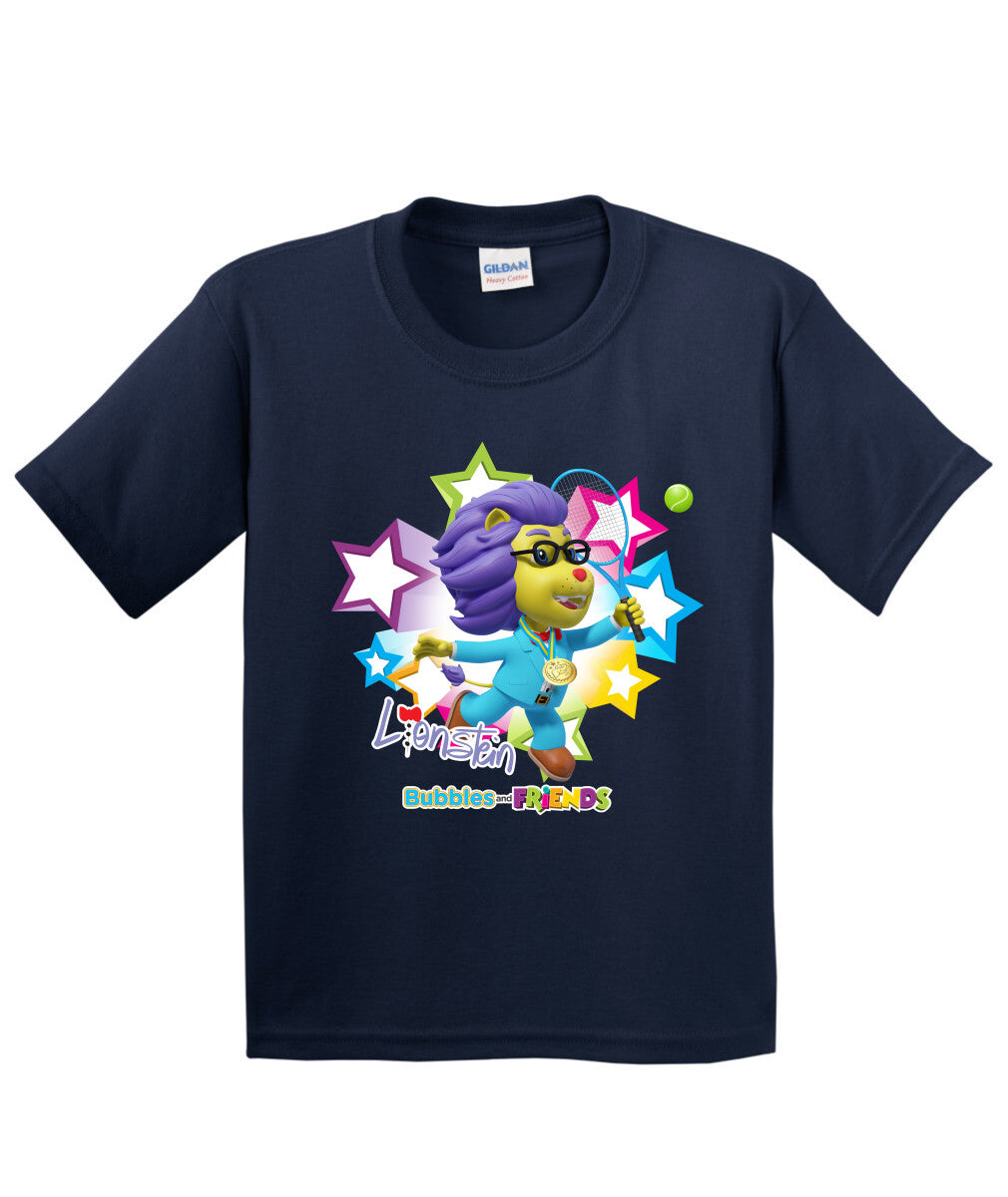 Bubbles and Friends - Summer Games Collection Tennis Lionstein Children T-Shirt