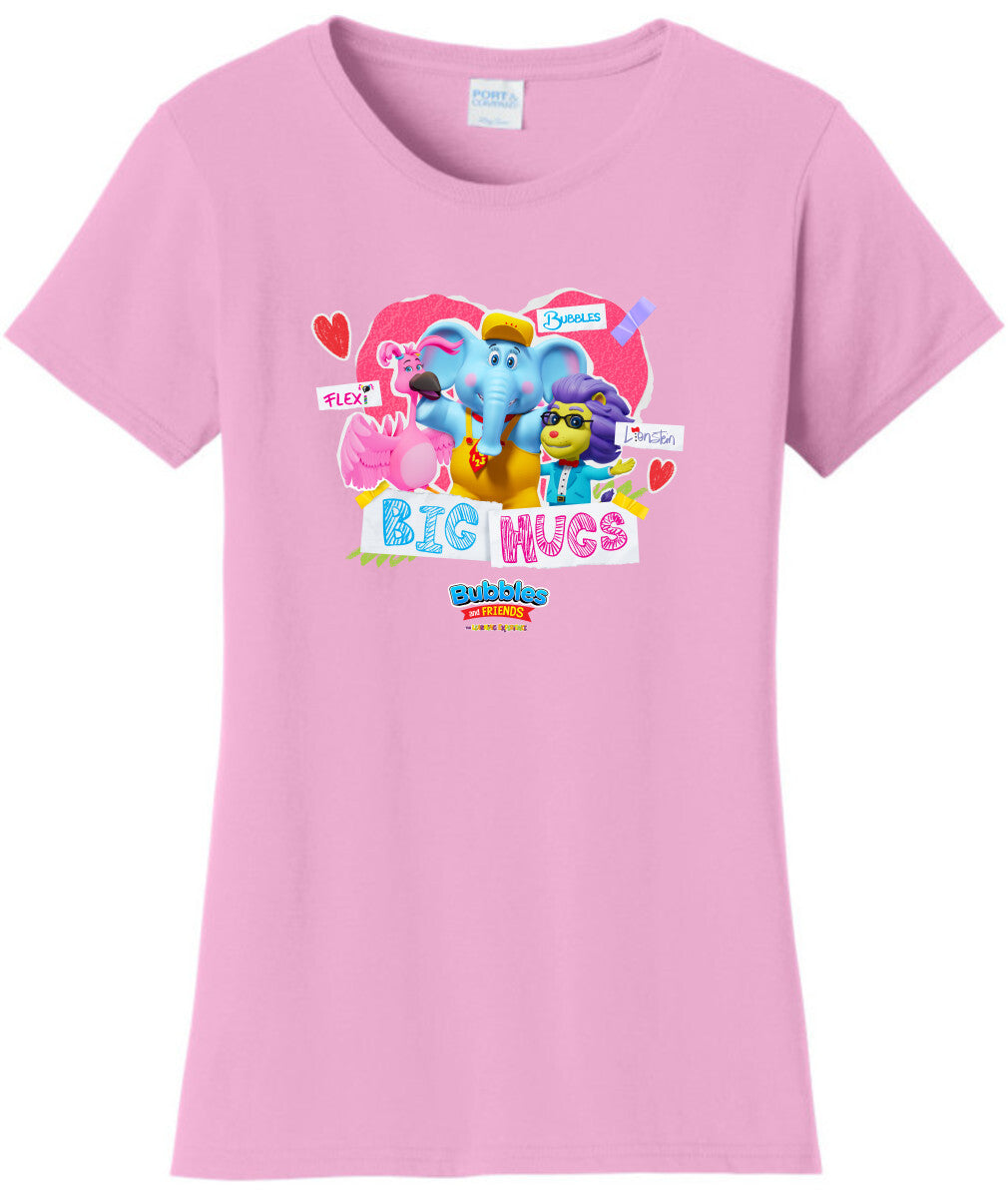 Bubbles & Friends Valentines Day Big Hug Women's T-Shirt