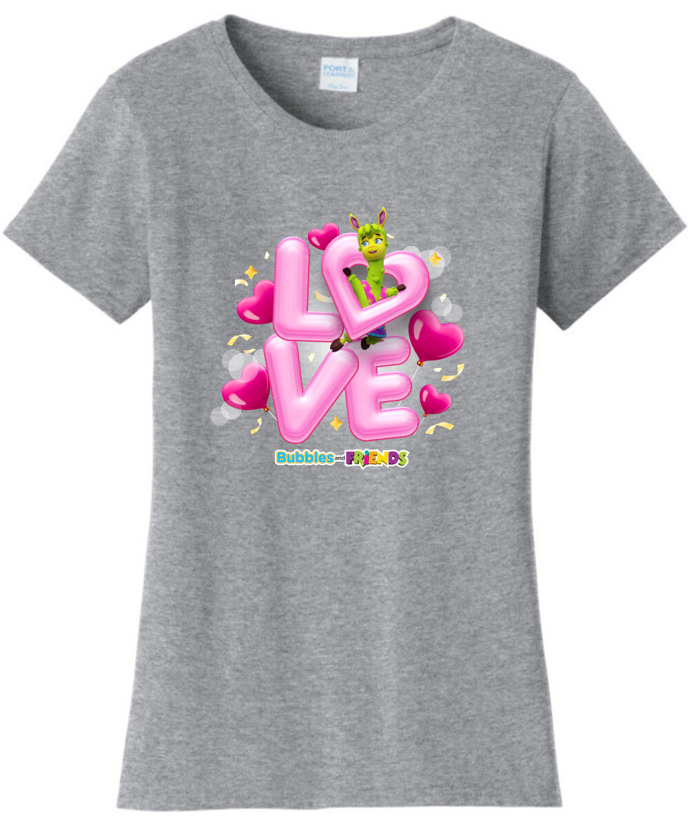 Bubbles & Friends Love Phoebe Womens T-Shirt