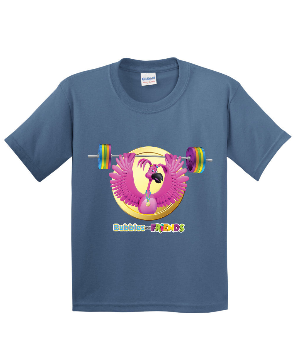 Bubbles and Friends - Summer Games Collection Flexi Weights Children T-Shirt