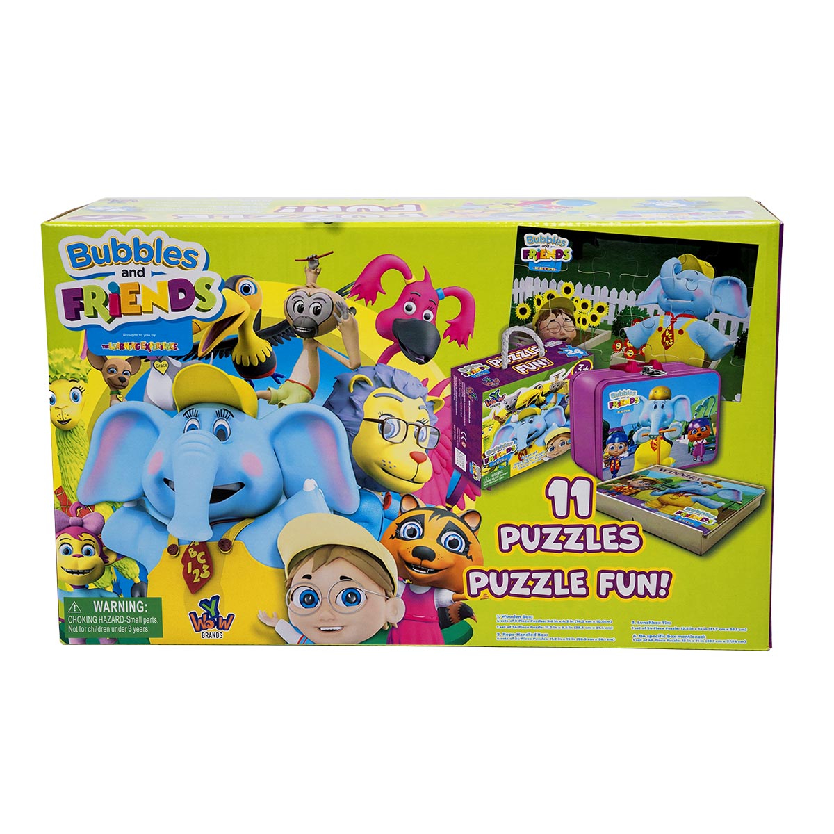 Bubbles and Friends 11 in 1 Puzzles giftbox w Tin