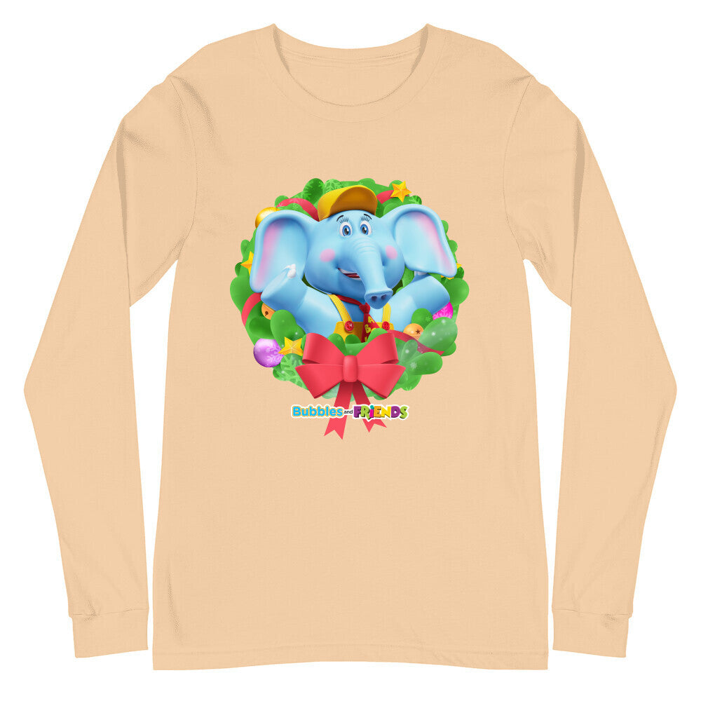 Bubbles & Friends Holiday Adult Long Sleeve Shirt- Bubbles