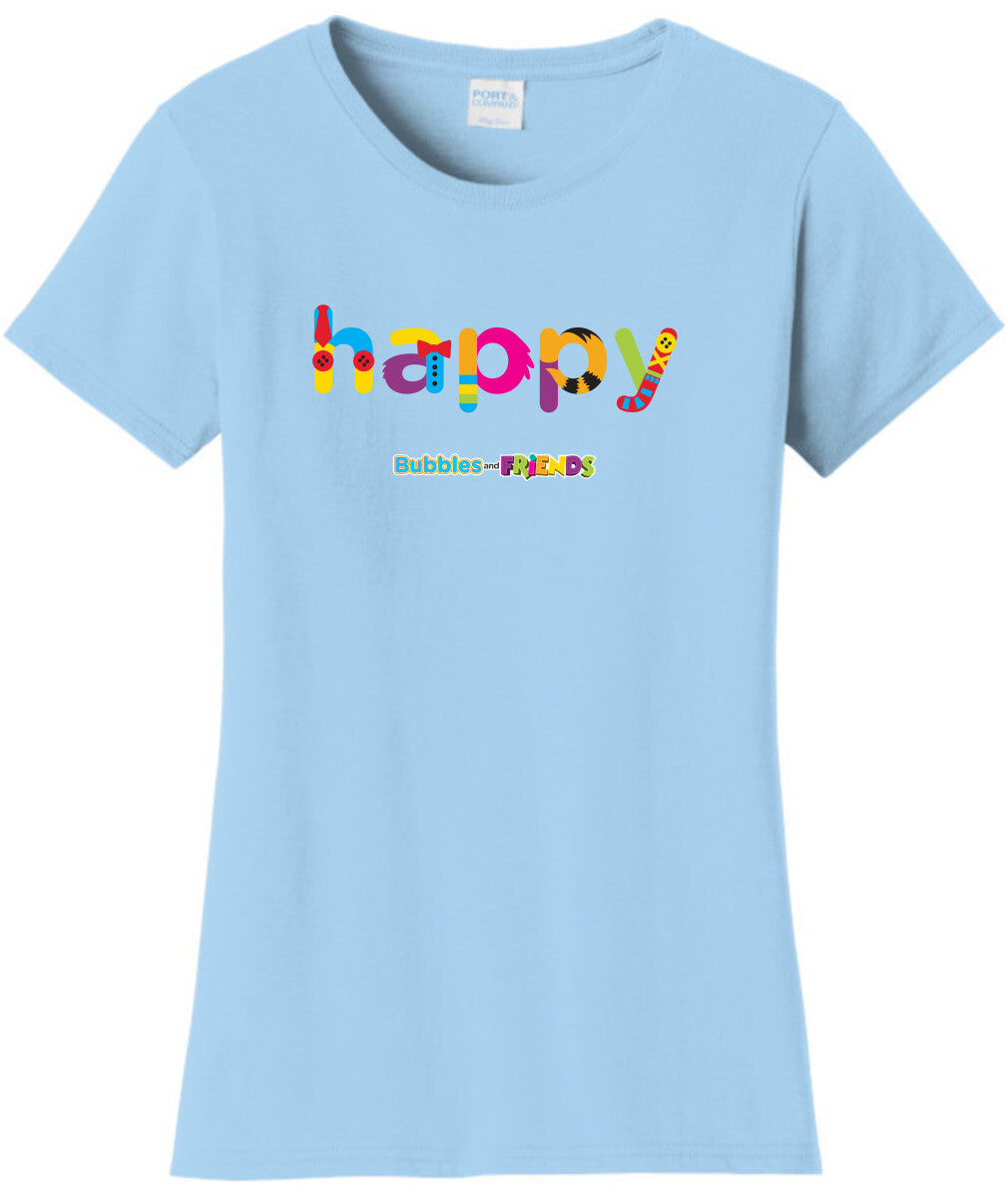 Bubbles and Friends - Happy Womens T-Shirt