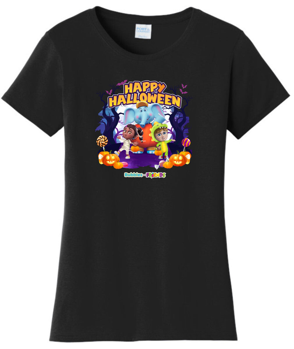 Bubbles and Friends - Halloween Collection Team Womens T-Shirt