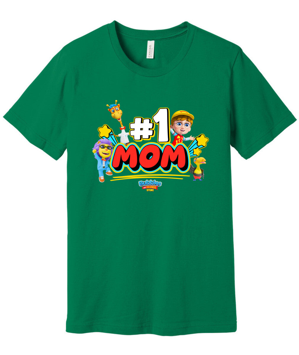 Bubbles & Friends Mother's Day I love Mom Unisex Jersey Short Sleeve Tee