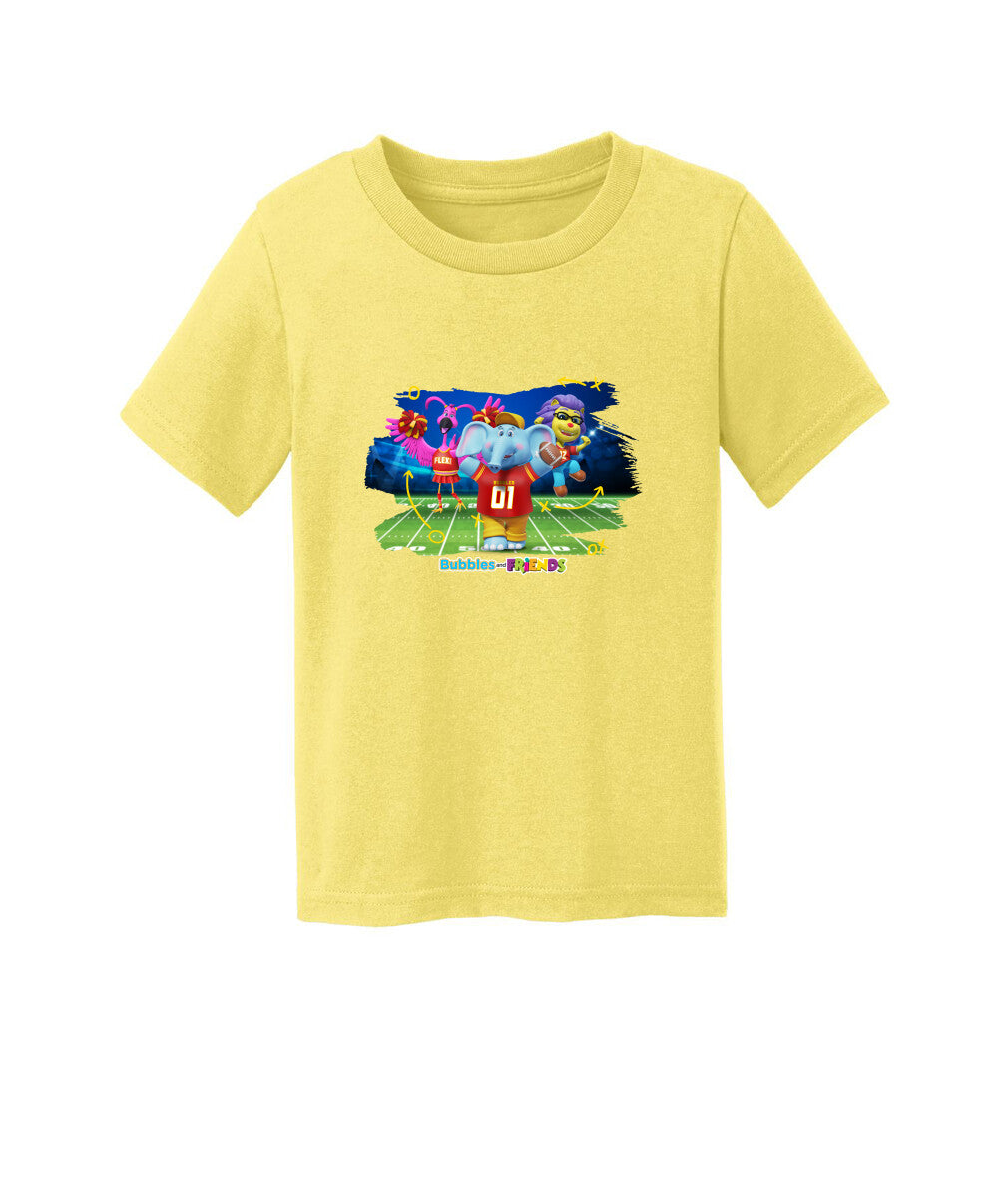 Bubbles and Friends - Varsity Collection Bubbles Football Toddler T-Shirt