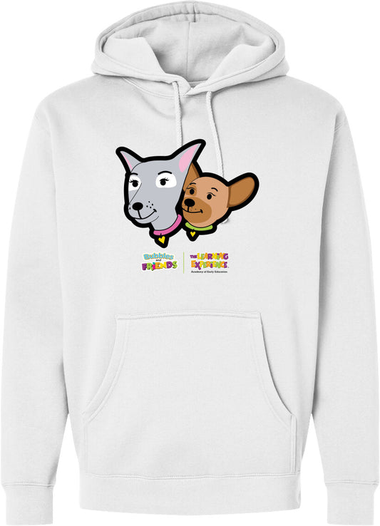 Bubbles & Friends- Friends from Happyville 'Grace & Charity' Midweight Hooded Sweatshirt- Unisex