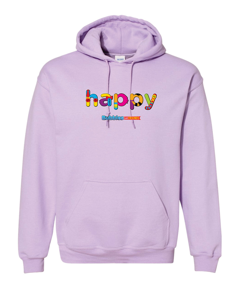 Bubbles & Friends HAPPY Unisex Pullover Hoodie