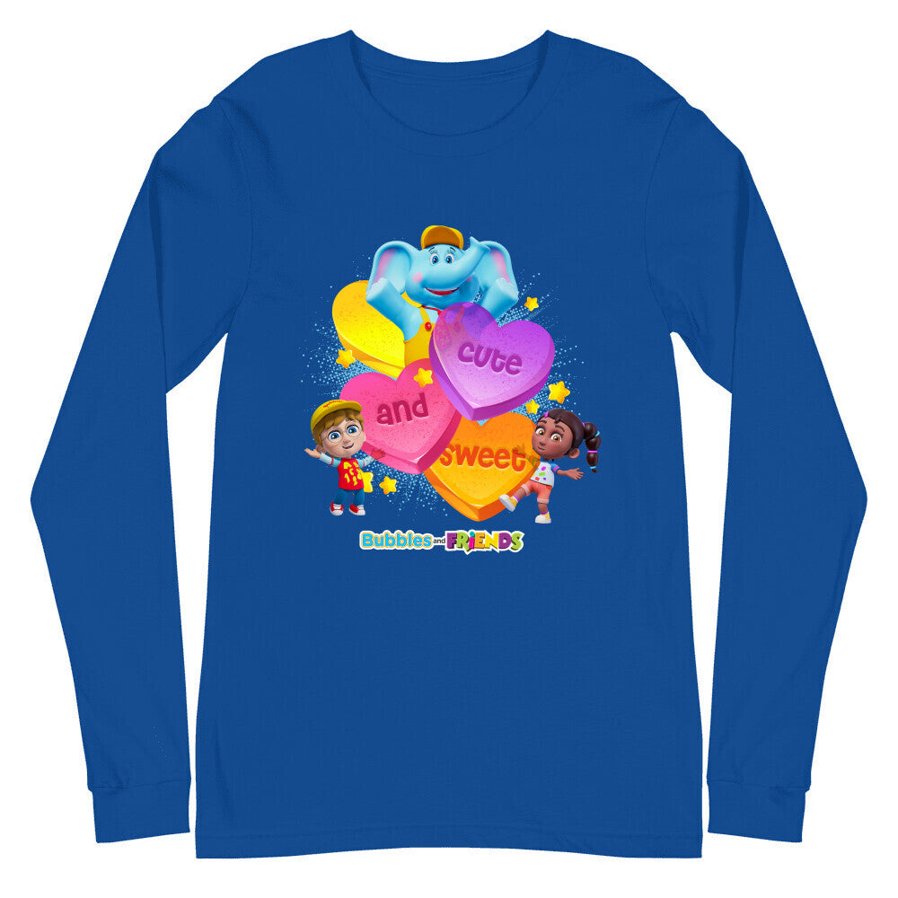 Bubbles & Friends Cute and Sweet Unisex Long-sleeve T-Shirt