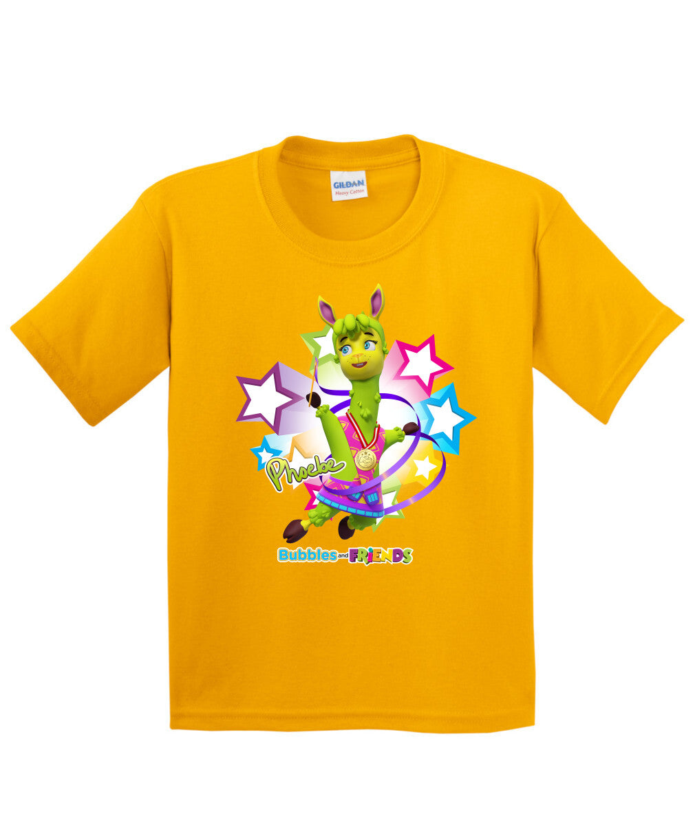 Bubbles and Friends - Summer Games Collection Gymnastics Phoebe Children T-Shirt