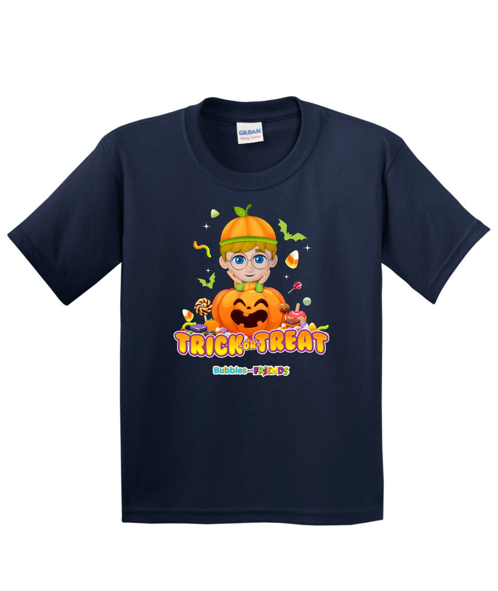 Bubbles and Friends - Halloween Collection Braden Children T-Shirt