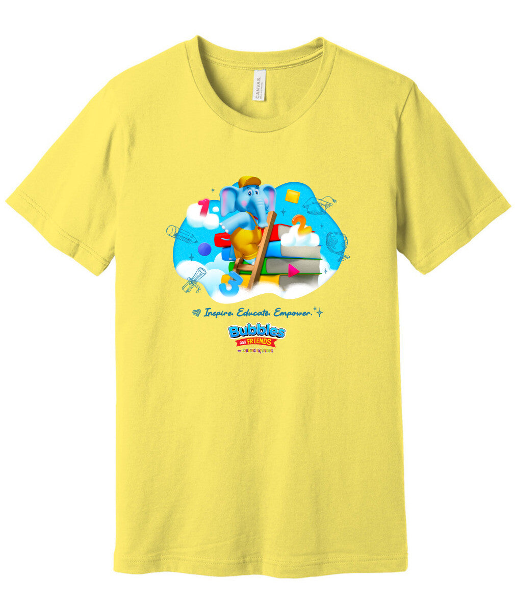 Bubbles & Friends Inspire Educate Empower Unisex Short Sleeve Tee