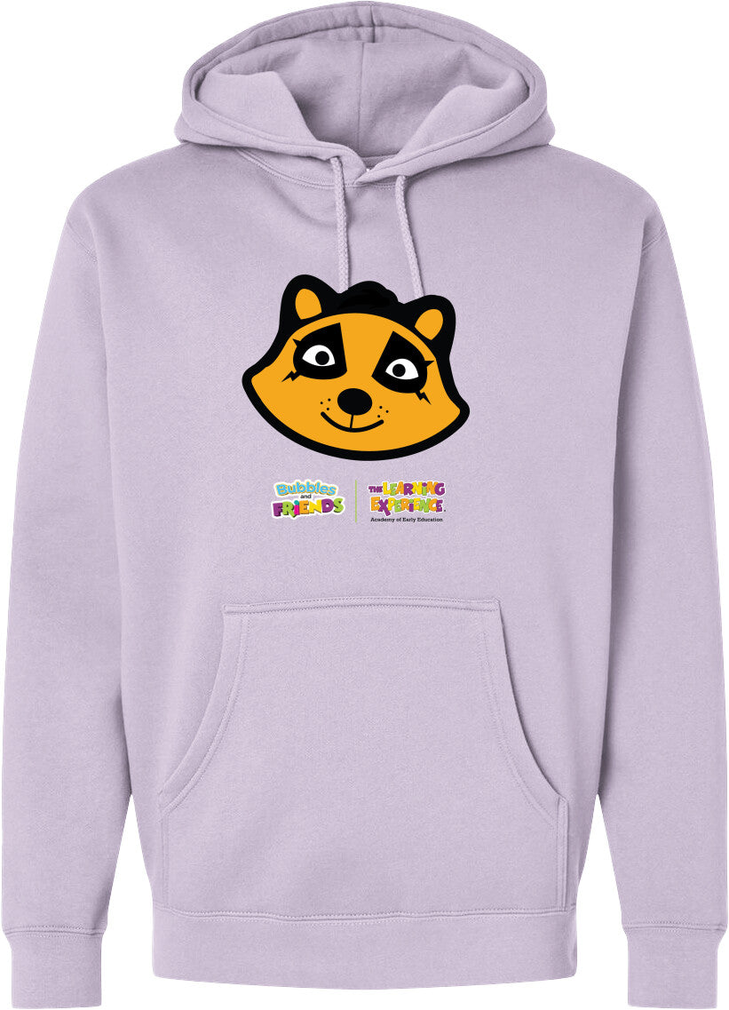Bubbles & Friends- Friends from Happyville 'Penny Polite' Midweight Hooded Sweatshirt- Unisex