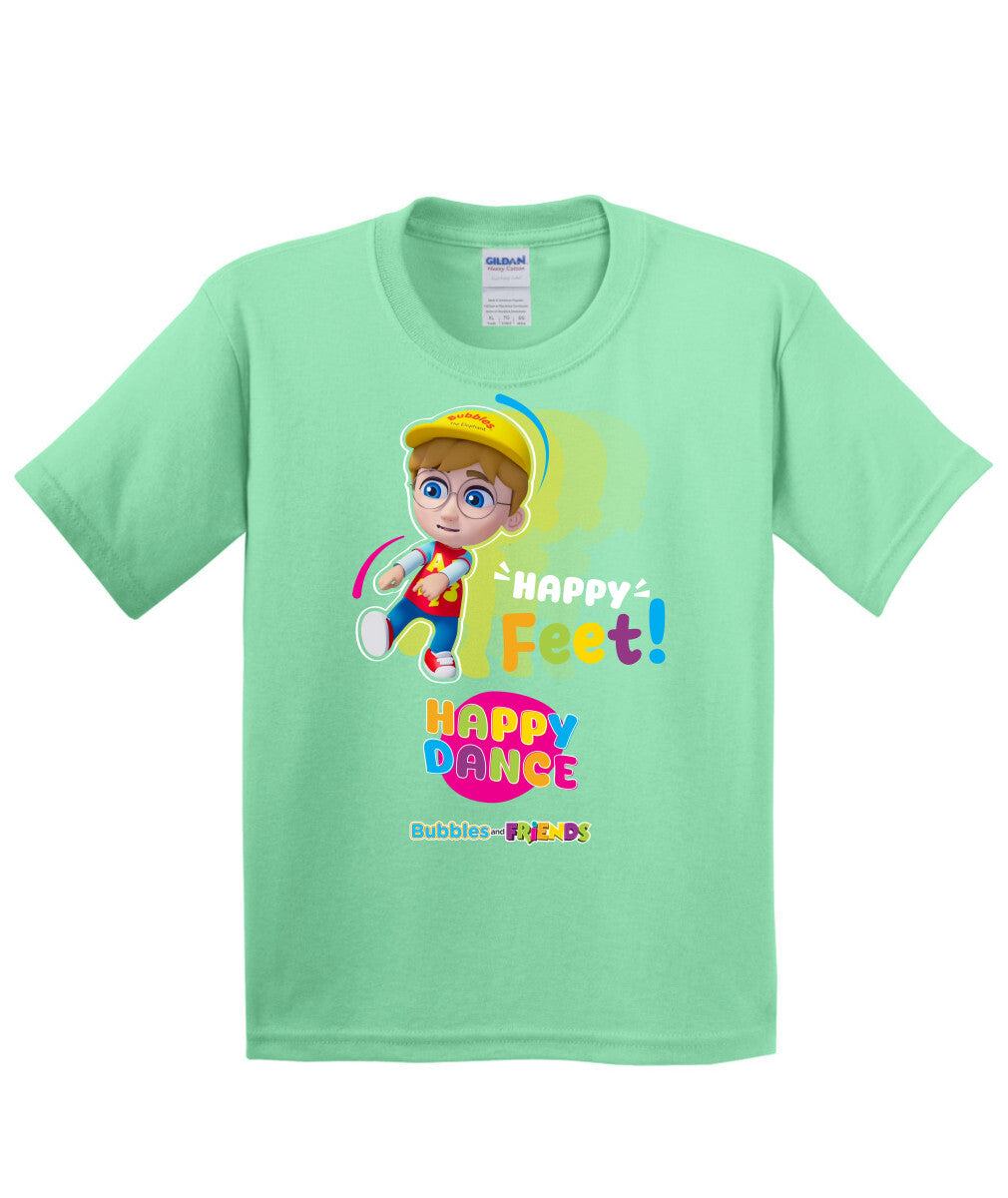 Bubbles and Friends – Happy Dance Collection Happy Feet Children T-Shirt