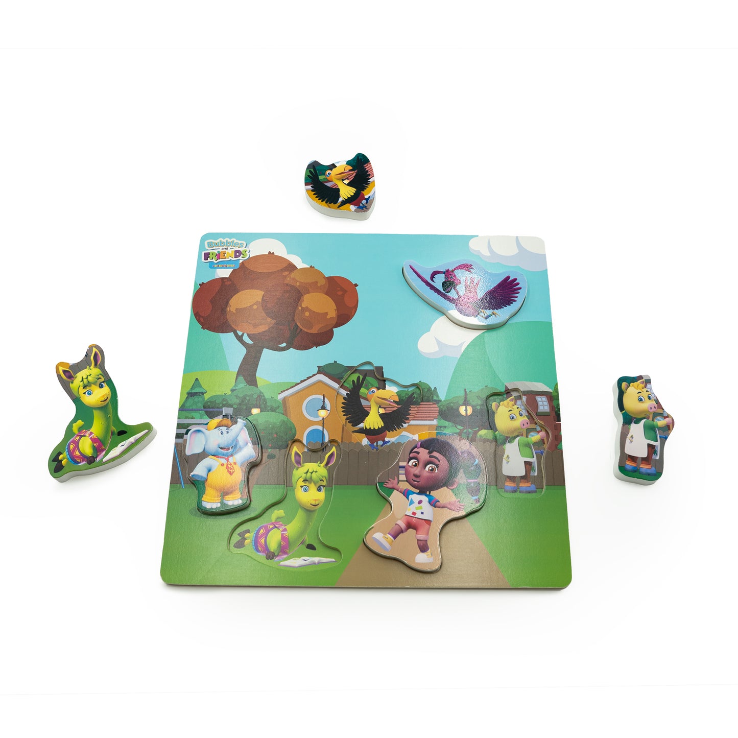 Bubbles & Friends Wooden Puzzle Set