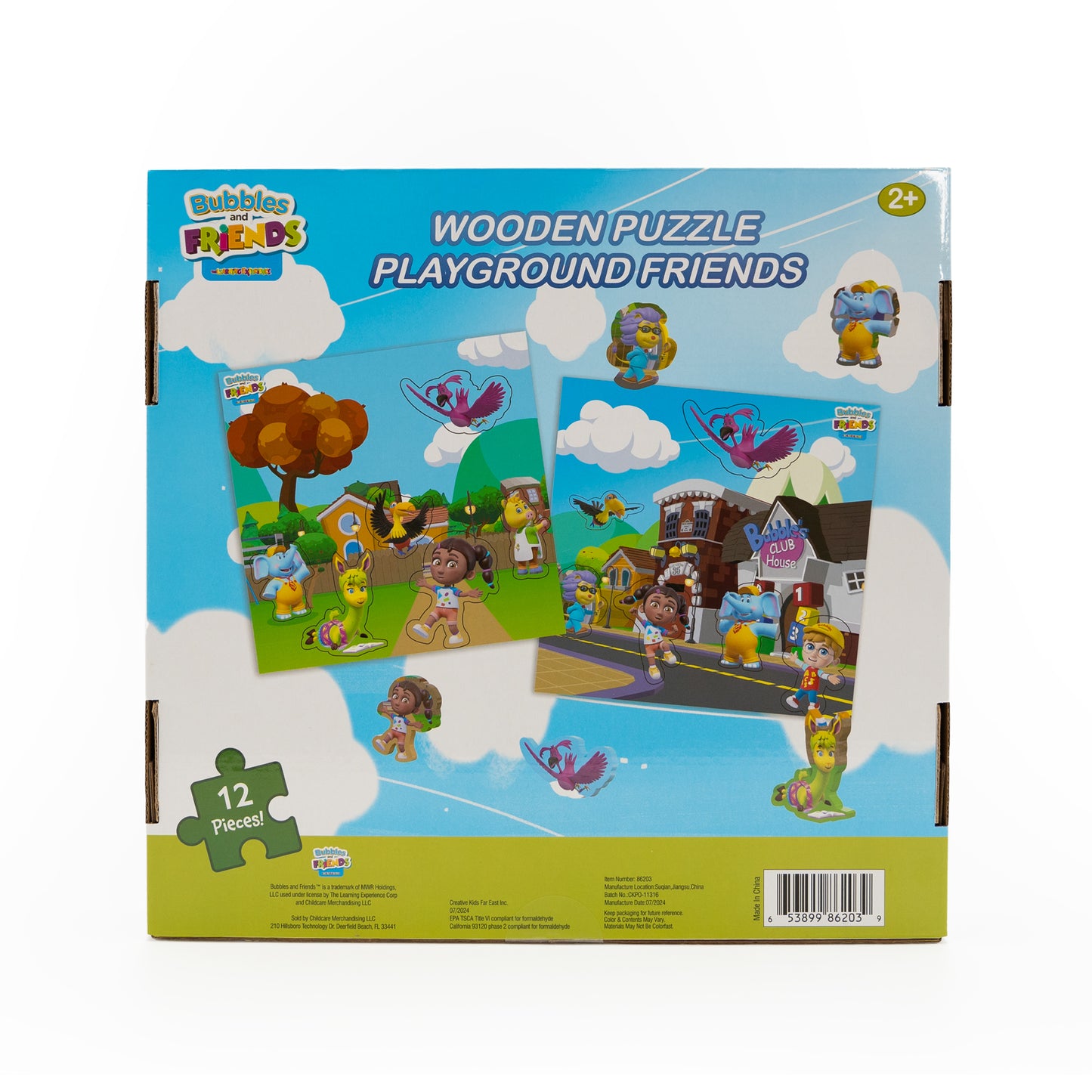 Bubbles & Friends Wooden Puzzle Set