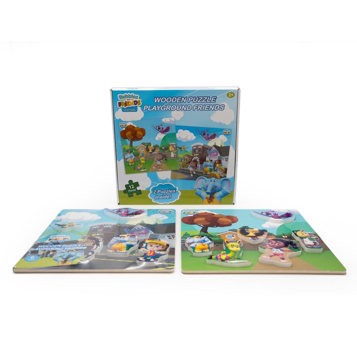 Bubbles & Friends Wooden Puzzle Set