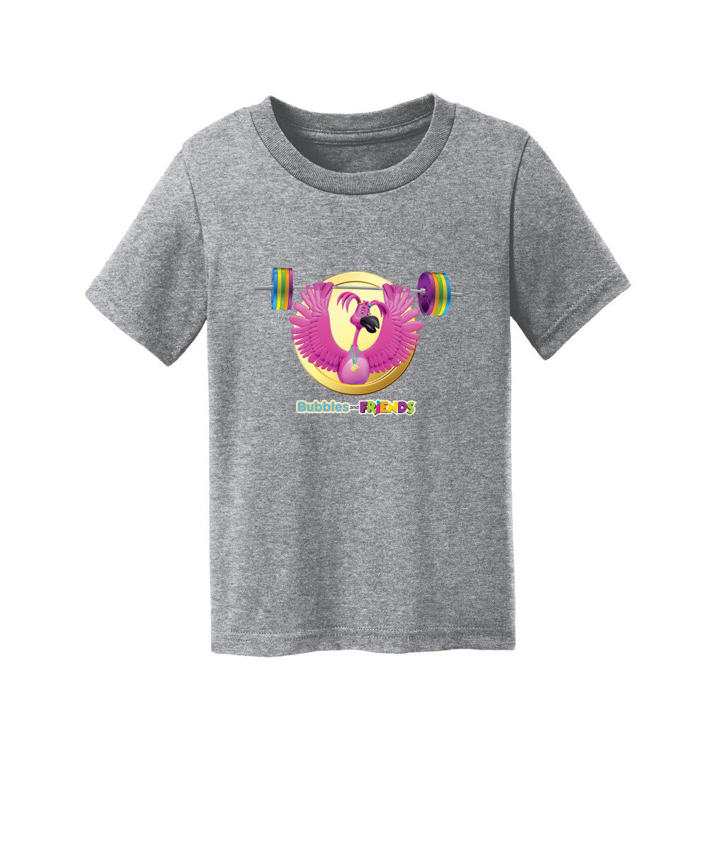 Bubbles and Friends - Summer Games Collection Flexi Weights Toddler T-Shirt