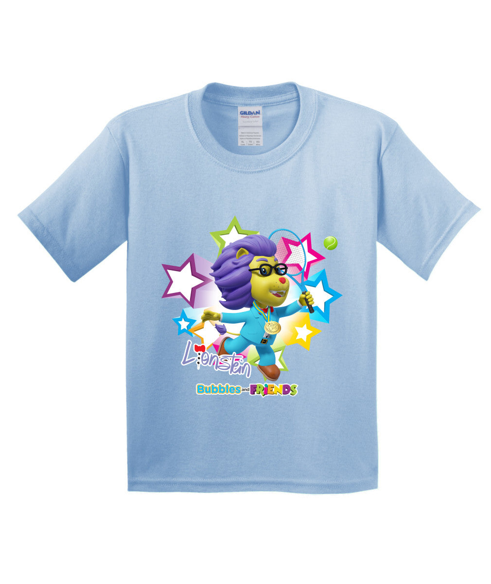 Bubbles and Friends - Summer Games Collection Tennis Lionstein Children T-Shirt