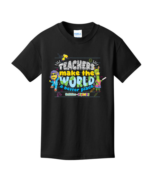 Bubbles & Friends Teacher Appreciation World Children's T-shirt