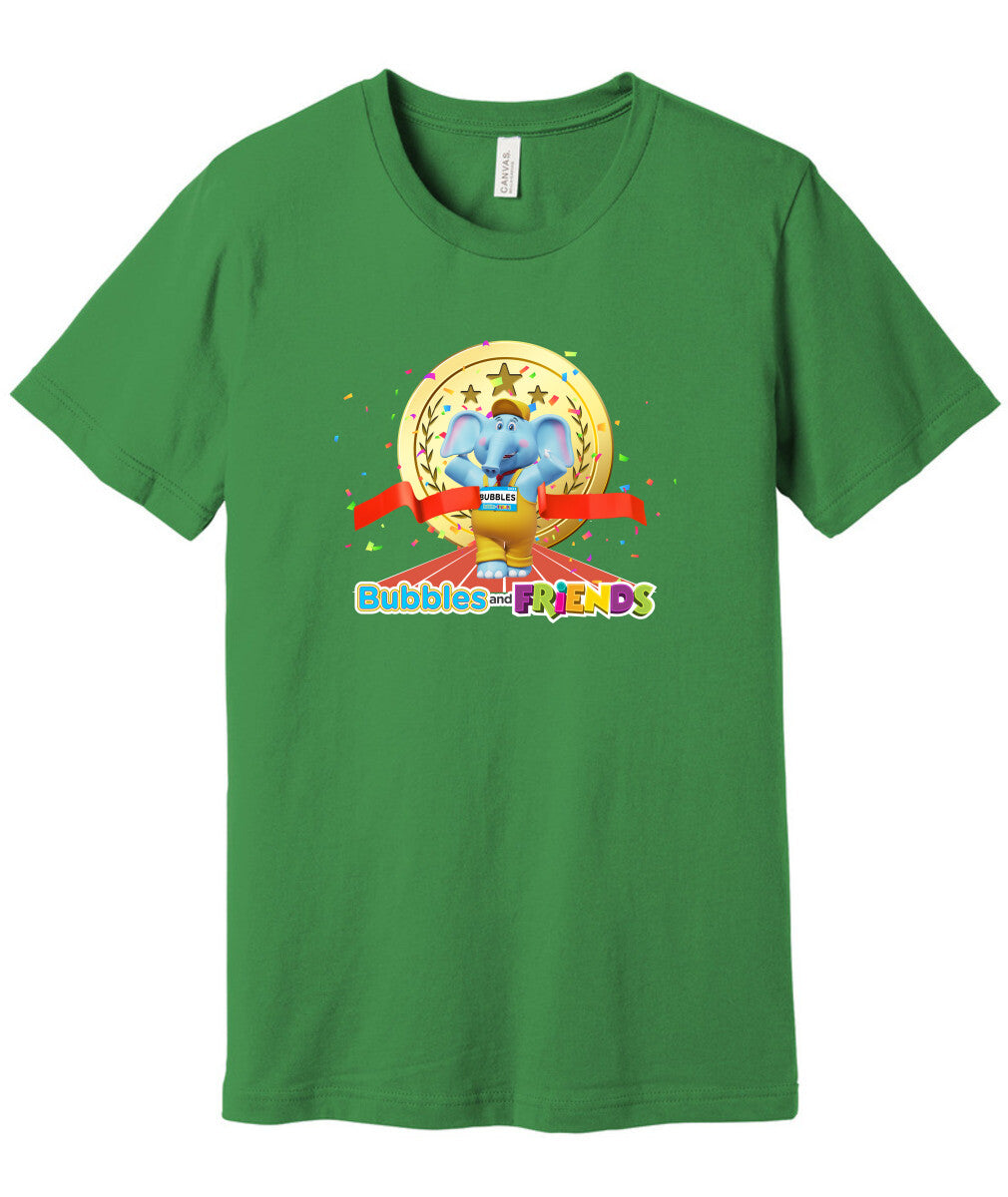 Bubbles and Friends - Summer Games Collection Bubbles Gold Adult T-Shirt