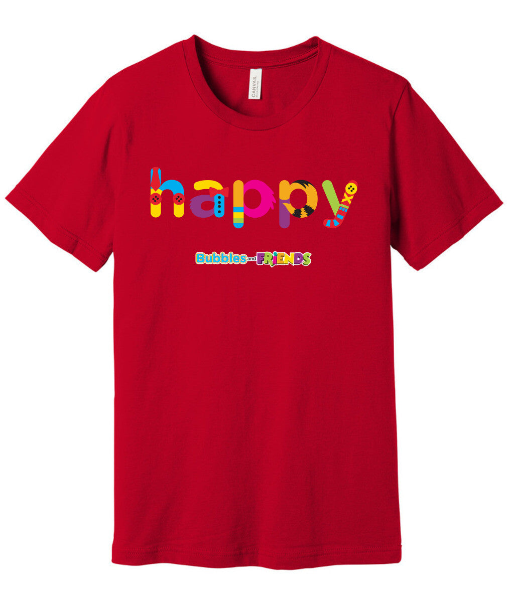 Bubbles and Friends - Happy Adult T-Shirt